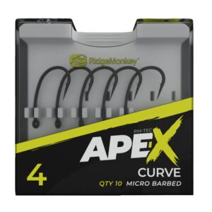 RidgeMonkey Háčky Ape-X Curve Barbed 10ks Velikost háčku: #6