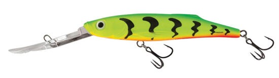 Salmo Wobler Freediver Super Deep Runner  9cm Barva: Green Tiger