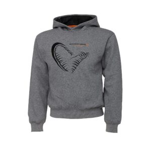 Savage Gear Dětská mikina Junior Jaw Hoodie Grey Melange - 10-12 let