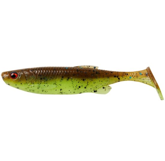 Savage Gear Gumová Nástraha Fat Minnow T Tail Bulk Chartreuse Pumpkin Hmotnost: 5g