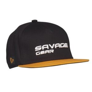 Savage Gear Kšiltovka Flat Peak 3D Logo Cap Black Ink