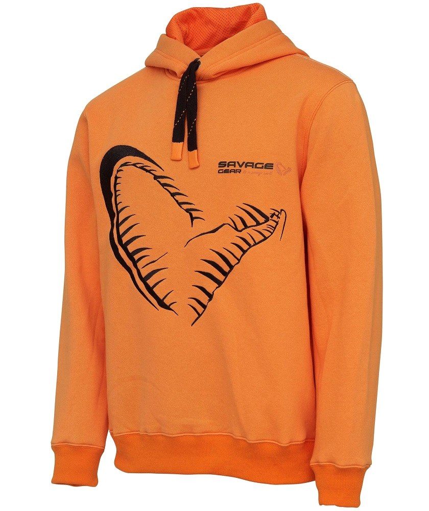 Savage Gear Mikina Mega Jaw Hoodie Sun Orange - L