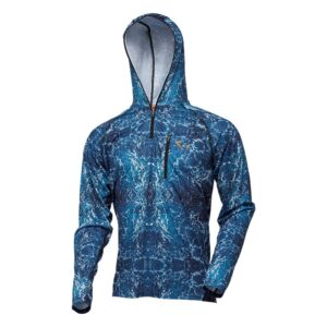 Savage Gear Mikina Salt UV Hoodie Sea Blue - L