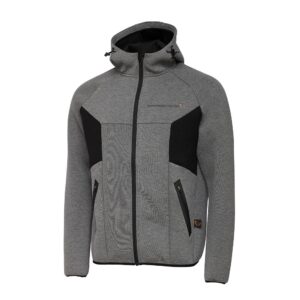 Savage Gear Mikina Tec-Foam Zip Hoodie Dark Grey Melange - L