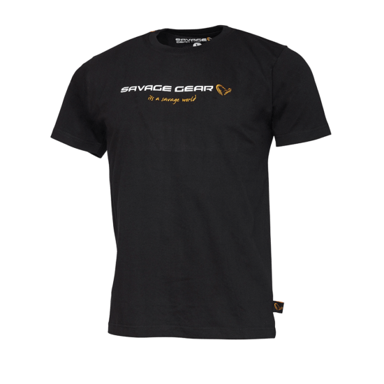 Savage Gear Tričko Junior T-shirt Black Ink Velikost: 10-12 let