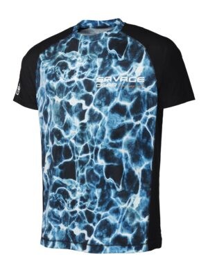 Savage Gear Tričko Marine UV T Shirt Sea Blue Velikost: L