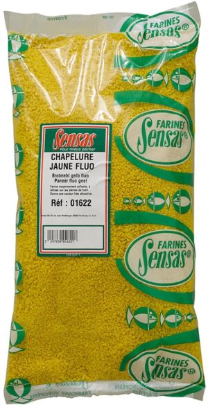 Sensas Chapelure Fluo Jaune (žlutá anglická vločka) 700g