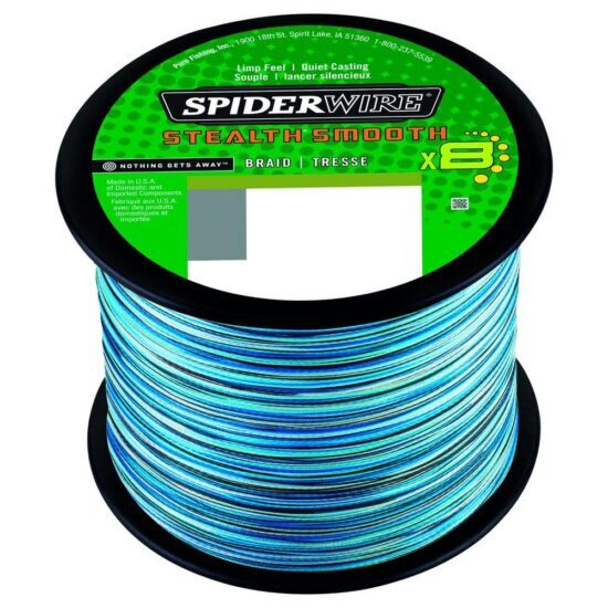 SpiderWire Pletená Šnůra Stealth Smooth 8 x8 PE Braid Blue Camo Nosnost: 5