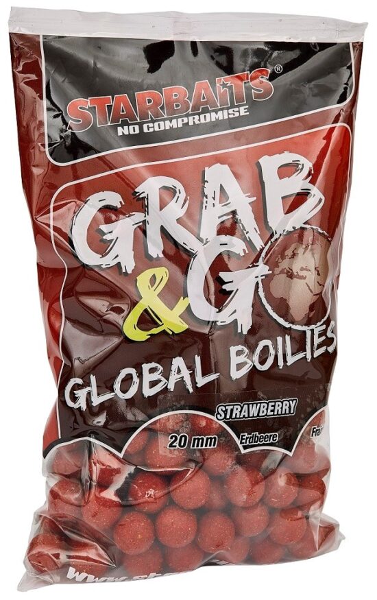 Starbaits Boilie Grab & Go Global Boilies Strawberry Jam 20mm Hmotnost: 1kg