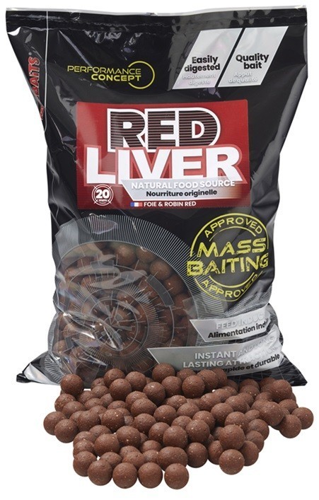 Starbaits Boilie Red Liver Mass Baiting 3kg Hmotnost: 3kg