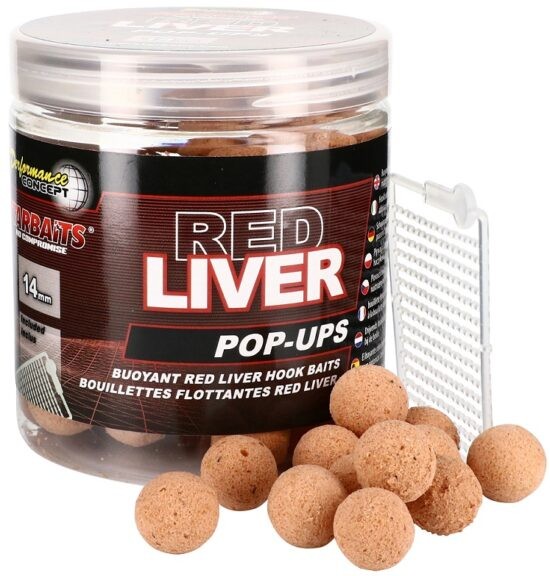 Starbaits Plovoucí Boilie Red Liver Fluo 80g 14mm Hmotnost: 80g