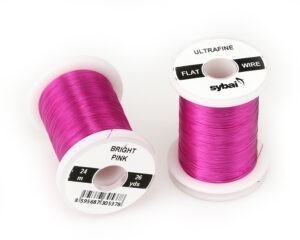 Sybai Drátek Flat Colour Wire Ultrafine Bright Pink