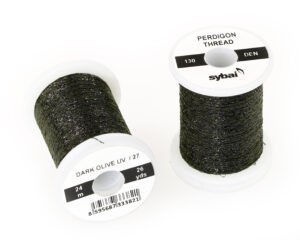 Sybai Lametka Perdigon Thread Dark Olive UV