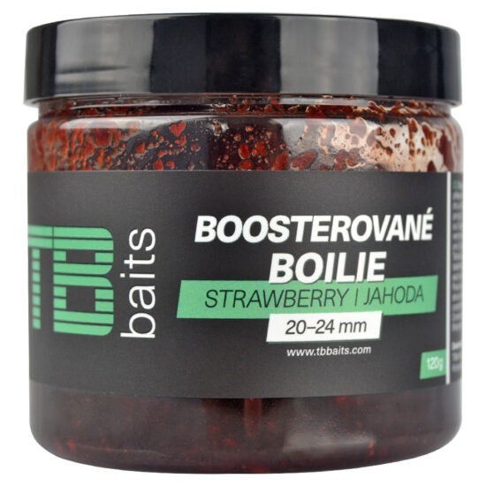 TB Baits Boosterované Boilie Strawberry 120 g 20-24 mm Varianta: 120g