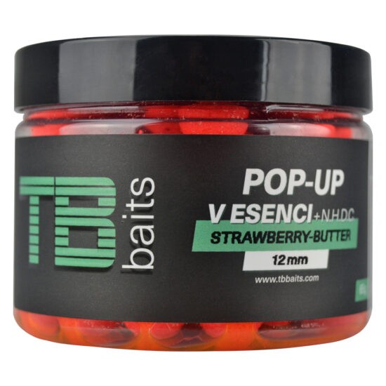 TB Baits Plovoucí Boilie Pop-Up Strawberry Butter + NHDC 65g Průměr: 16mm