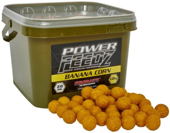 Starbaits Boilies Power FEEDZ Banana Corn 1